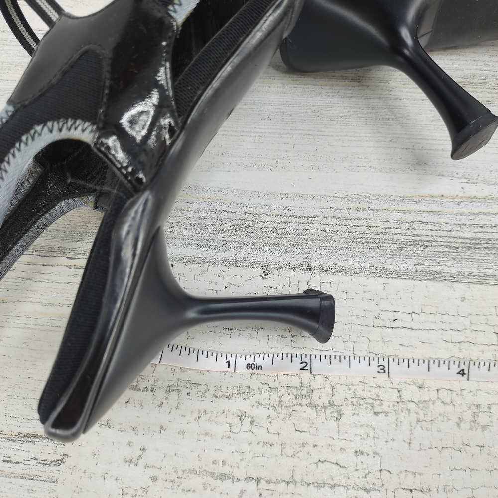 Prada Black Leather 90s Square Toe Heels - Picture 9 of 10